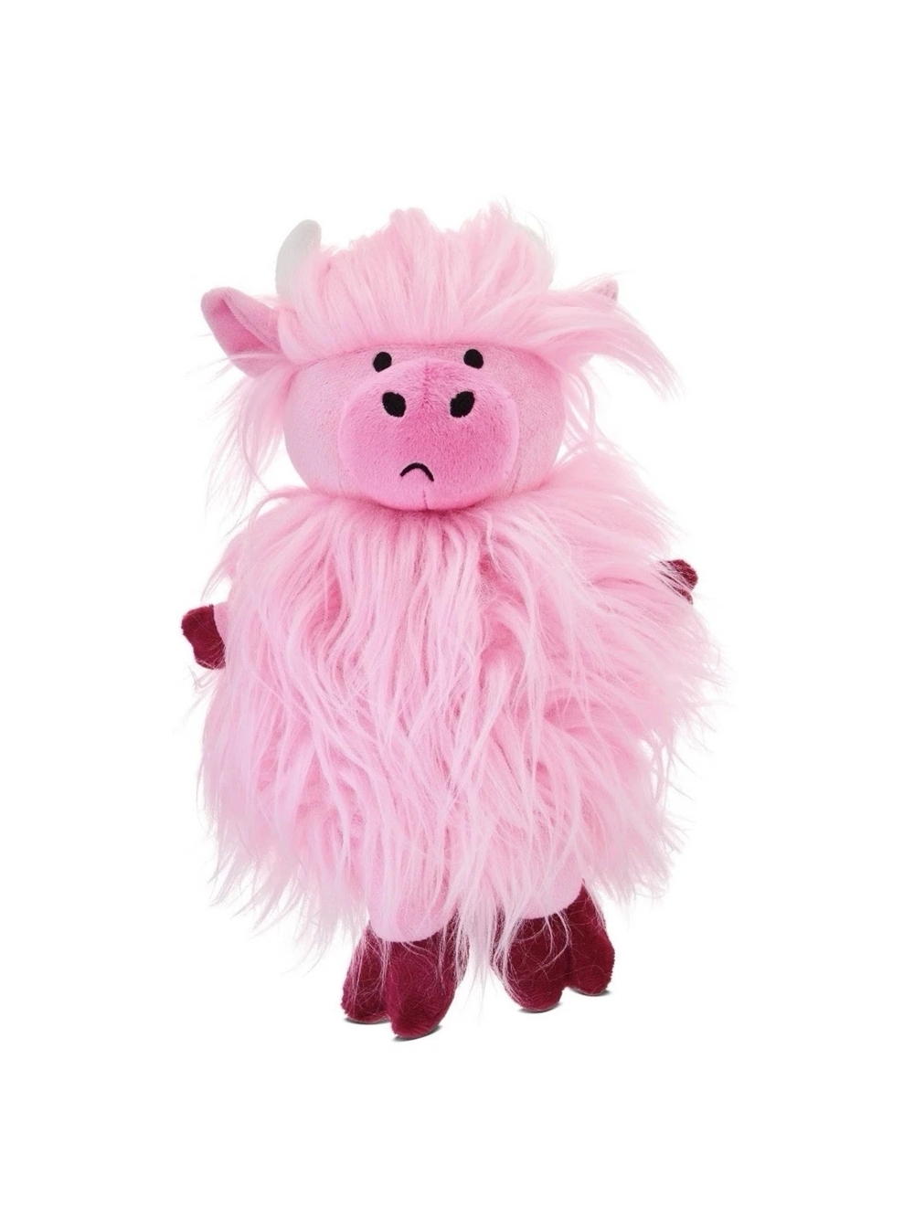 Way To Celebrate 2026 Medium Fancy Furry Cow Pink Plush 14" - NEW